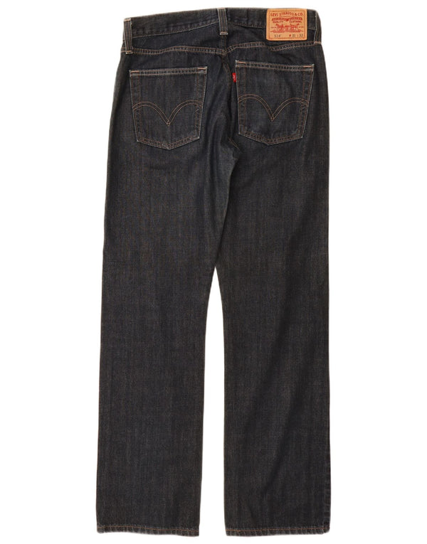 Calça jeans masculina Levi's 514 Slim Straight W31 L32 azul marinho algodão