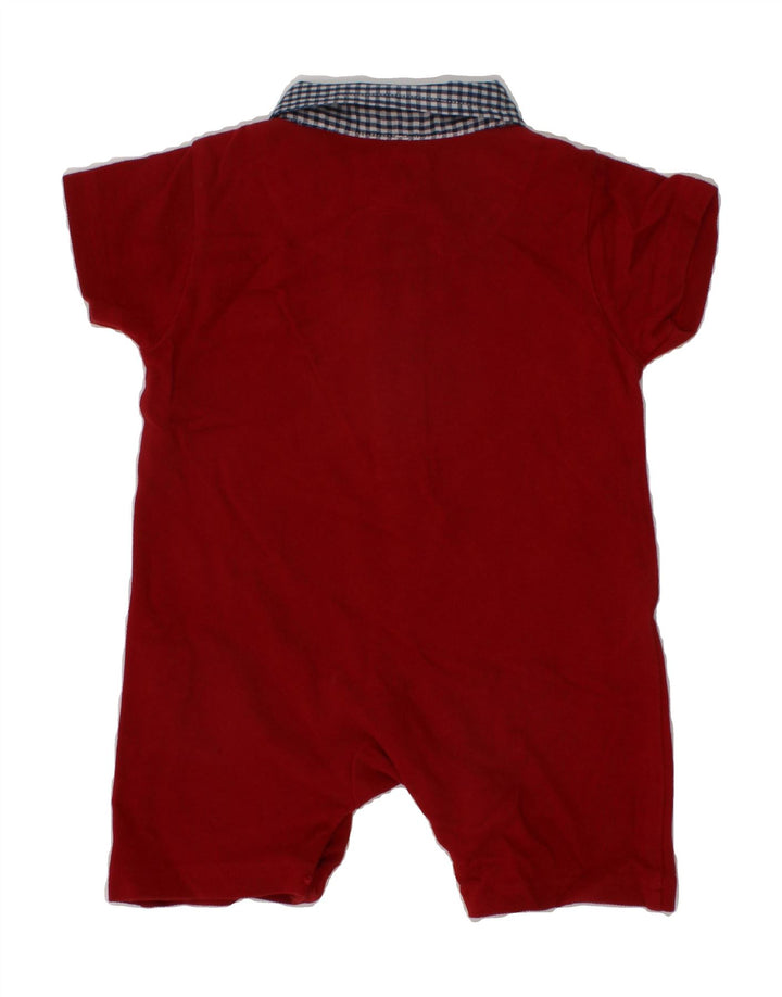 HARMONT & BLAINE Baby Boys Playsuit 3-6 Months Burgundy Cotton Vintage Harmont & Blaine and Second-Hand Harmont & Blaine from Messina Hembry 
