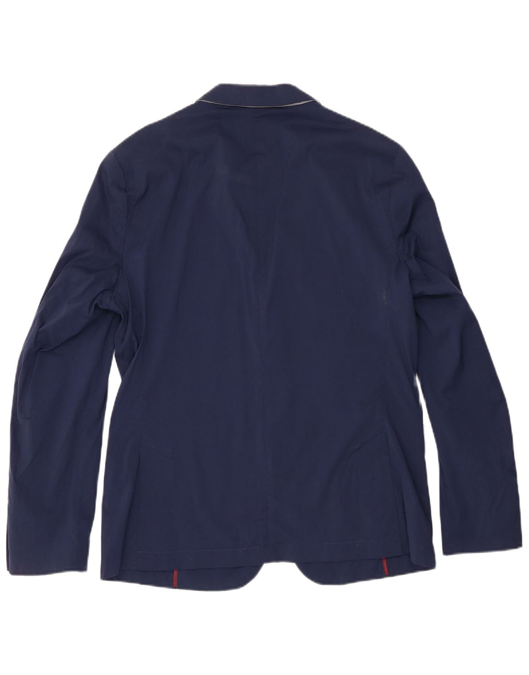 Jaqueta blazer masculina Zara com 2 botões EU 54 XL azul marinho algodão
