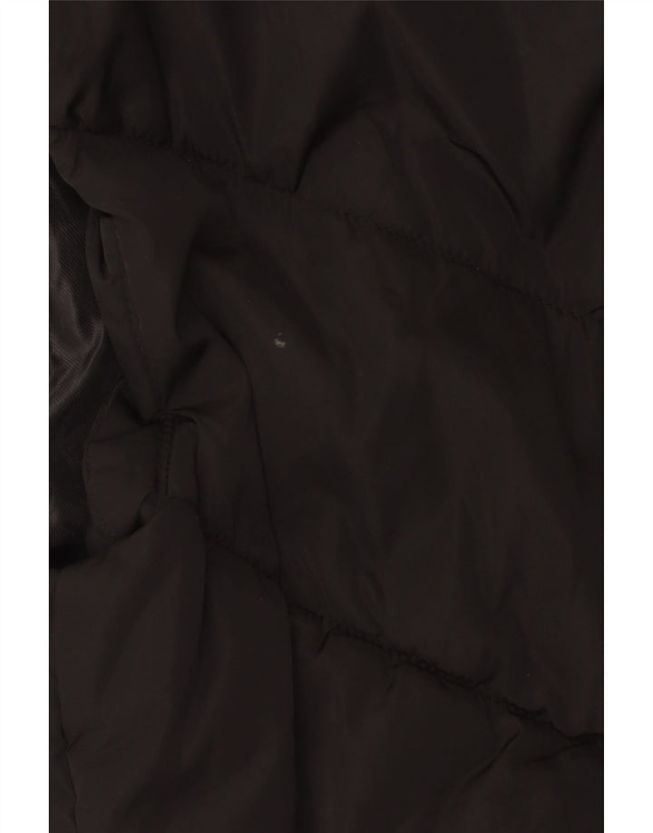 Colete acolchoado feminino Zara UK 12 médio preto