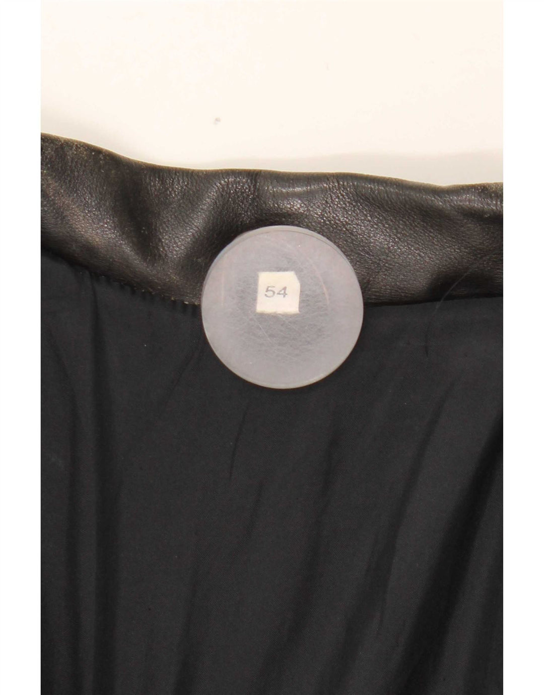 Jaqueta de couro masculina vintage IT 54 2XL preta