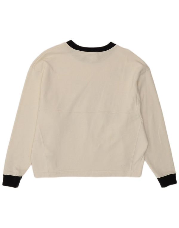 Moletom gráfico feminino Nike Jumper UK 10 pequeno bloco colorido branco