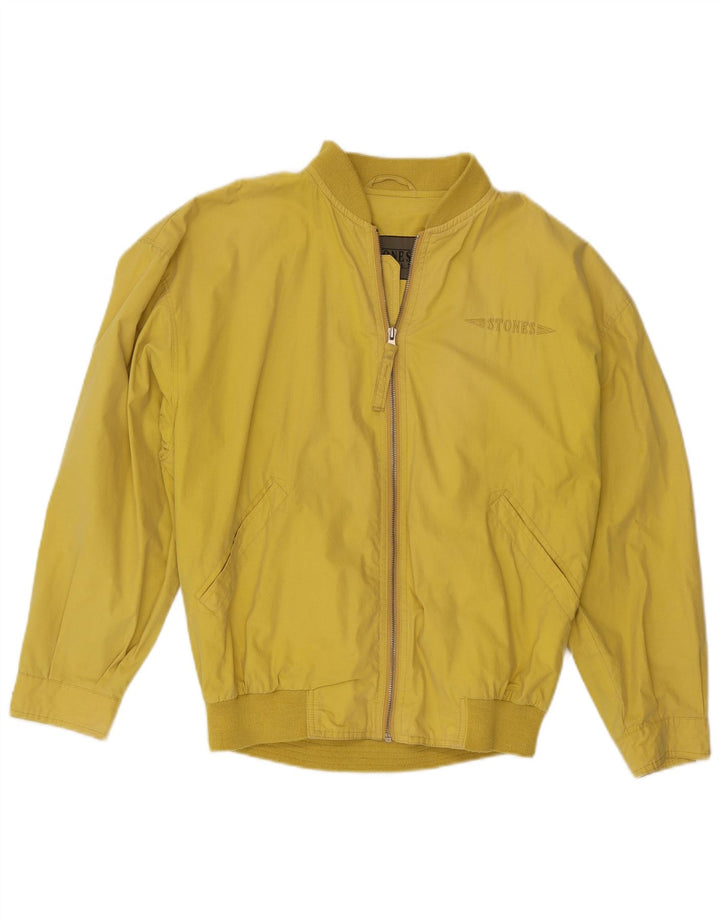Jaqueta bomber oversized feminina STONES EU 46 XL algodão amarelo