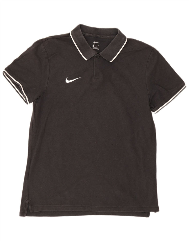Camisa polo masculina NIKE grande algodão preto