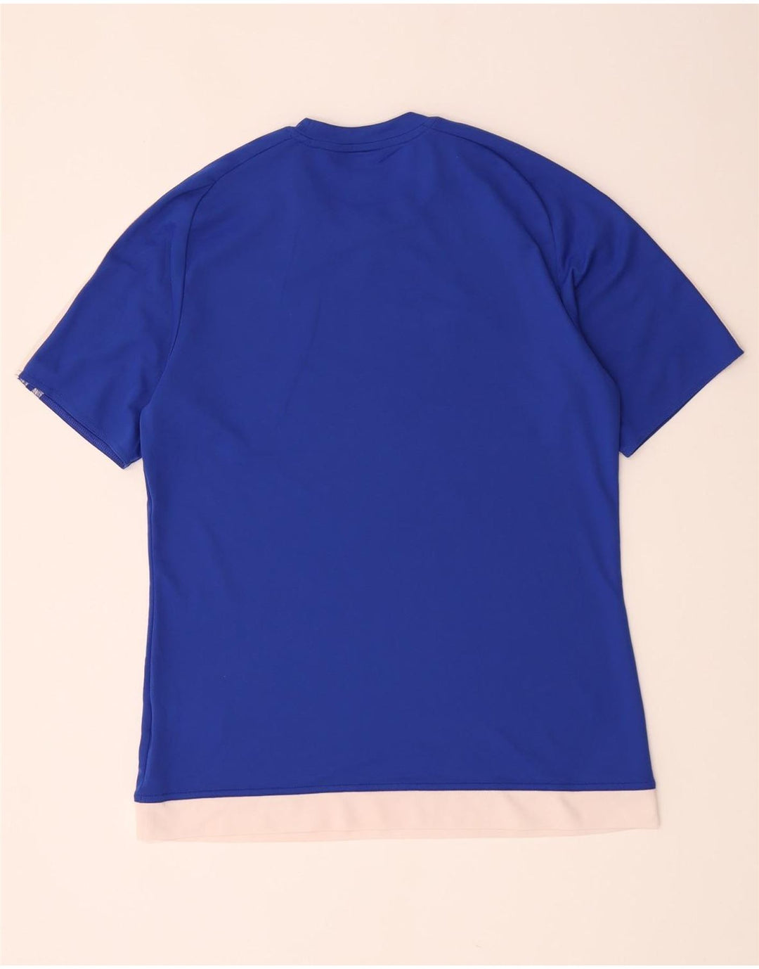 Adidas Mens Climalite Camiseta Top Médio Azul Poliéster