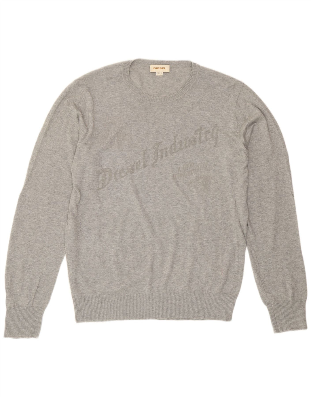 Suéter diesel masculino com gola redonda e gola redonda XL cinza