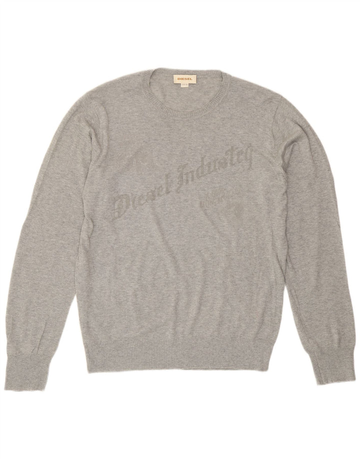 Suéter diesel masculino com gola redonda e gola redonda XL cinza