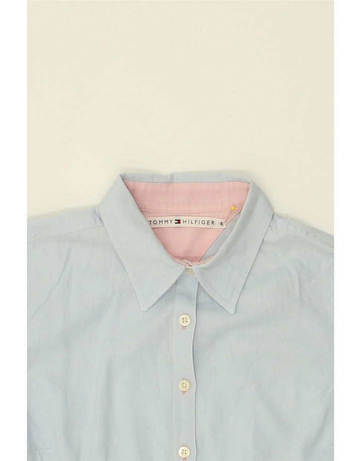 TOMMY HILFIGER Womens Shirt US 6 Medium Blue Cotton Vintage Tommy Hilfiger and Second-Hand Tommy Hilfiger from Messina Hembry 