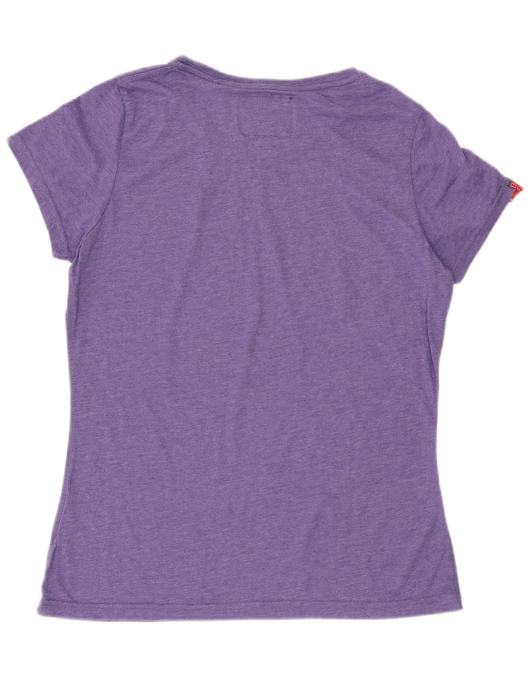 Camiseta feminina SUPERDRY com estampa gráfica UK 18 XL algodão roxo