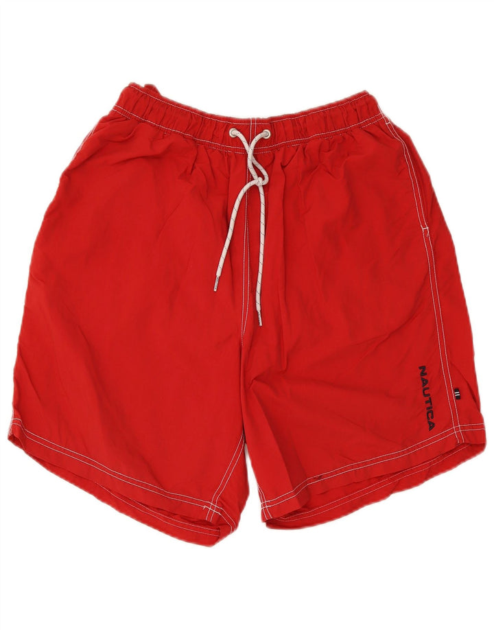 Shorts de natação masculino Nautica médio vermelho nylon