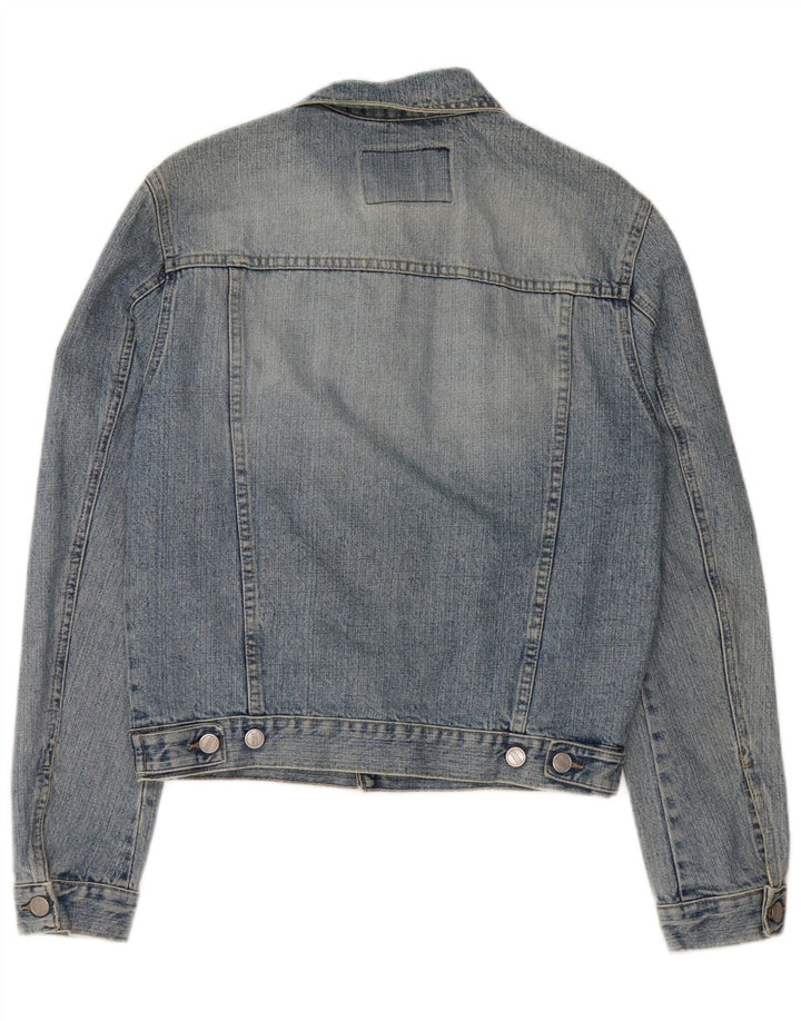 Jaqueta jeans feminina VINTAGE UK 12 azul médio