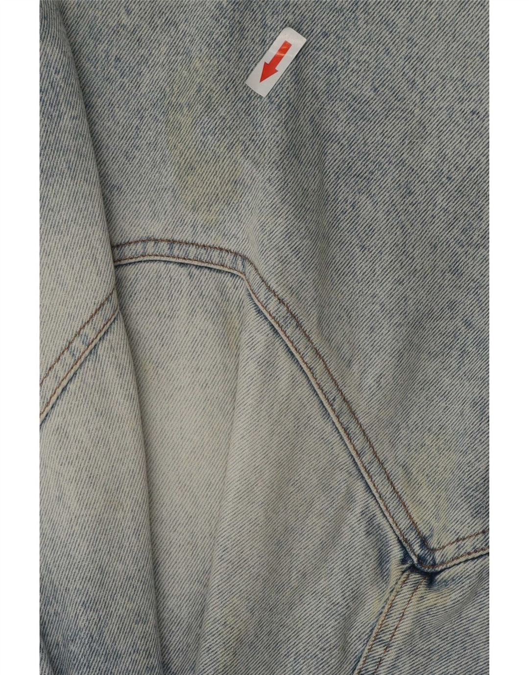 Jaqueta jeans feminina vintage UK 14 azul médio