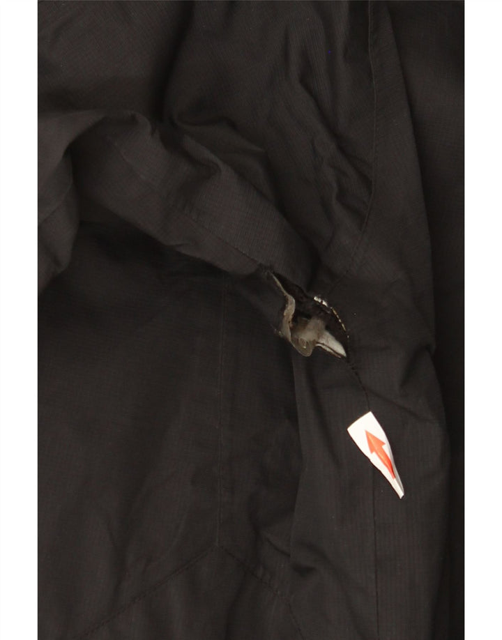 Jaqueta de chuva masculina com capuz Mountain Warehouse UK 38 nylon preto médio
