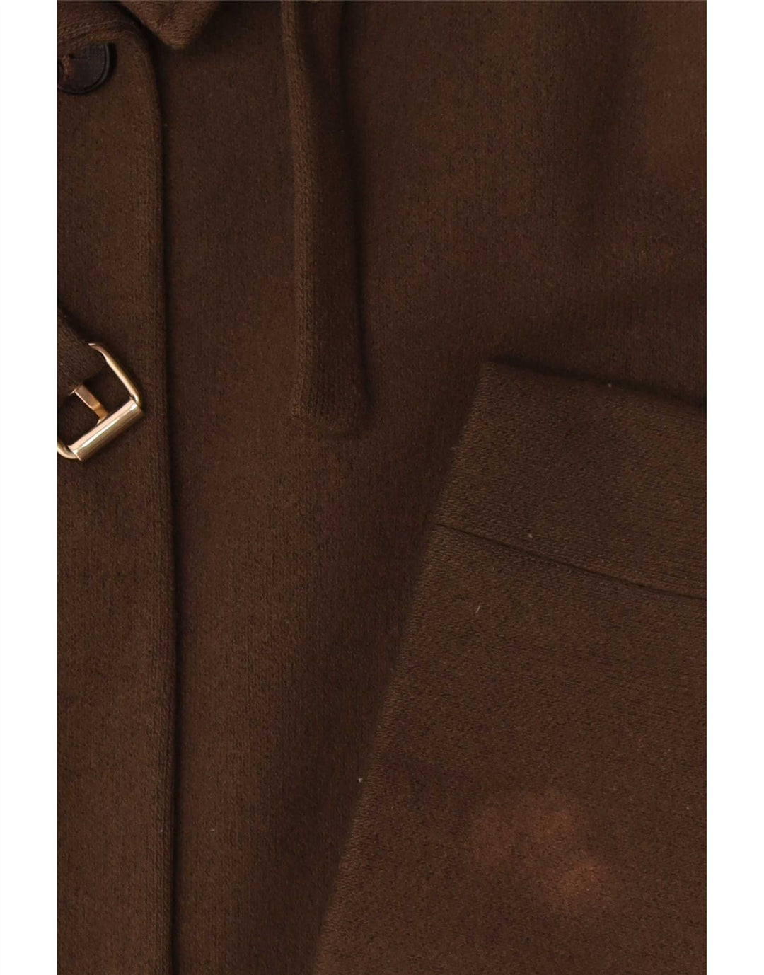 Sobretudo feminino grande Massimo Dutti Reino Unido 10 lã cáqui pequena