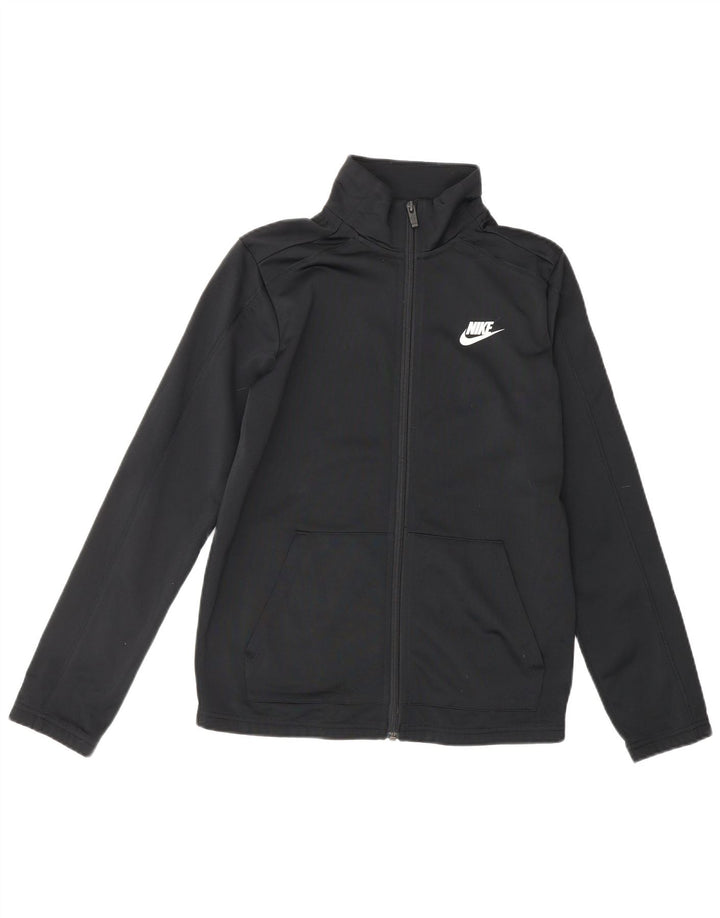 Jaqueta de treino para meninos NIKE 12-13 anos grande poliéster preto