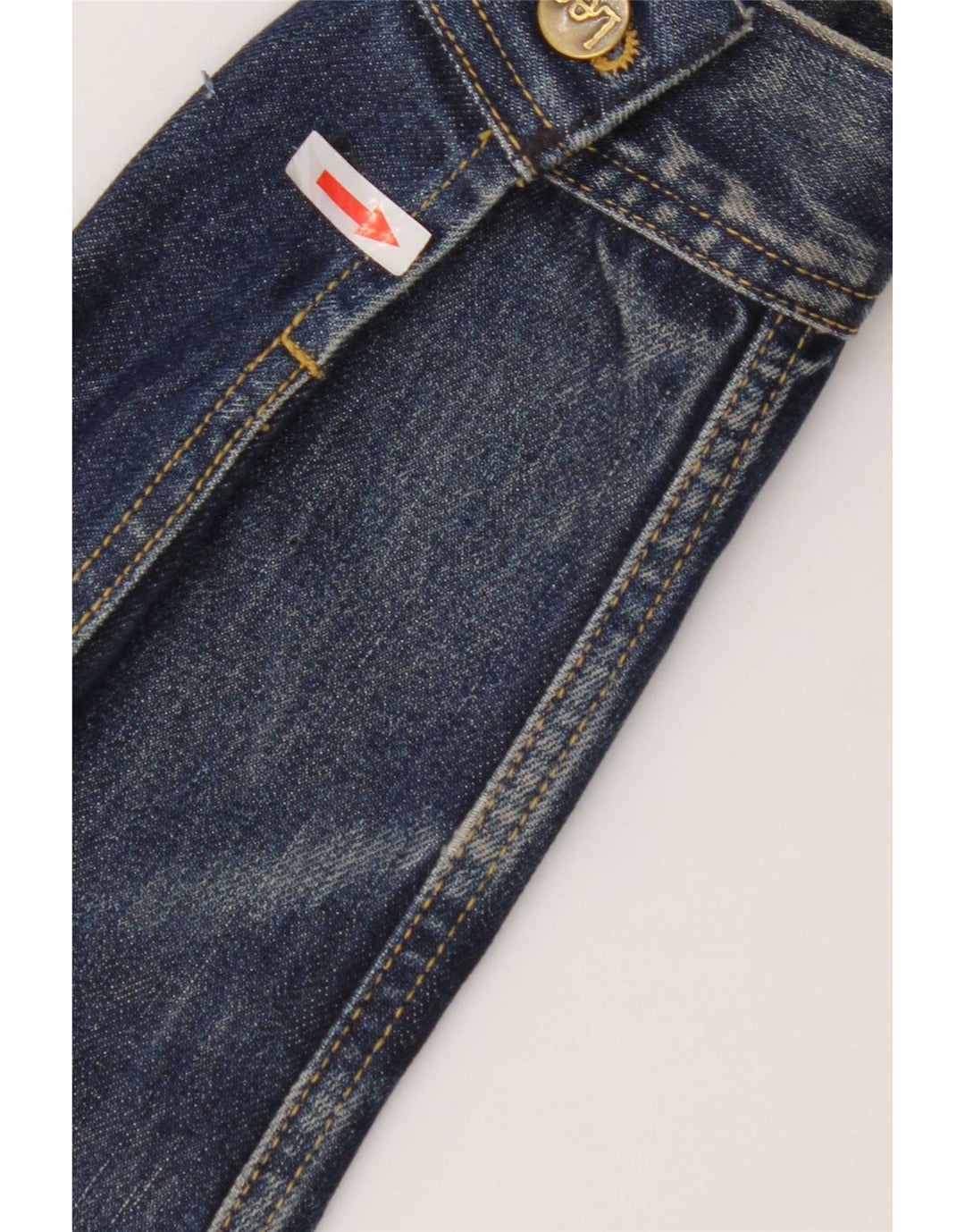 Jaqueta jeans feminina Lee UK 14 grande algodão azul