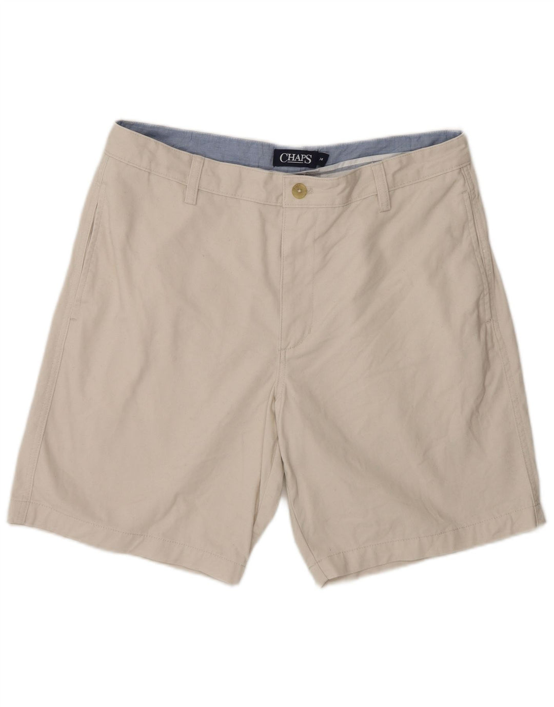 Shorts Chino Masculino Chaps W34 Grande Algodão Bege