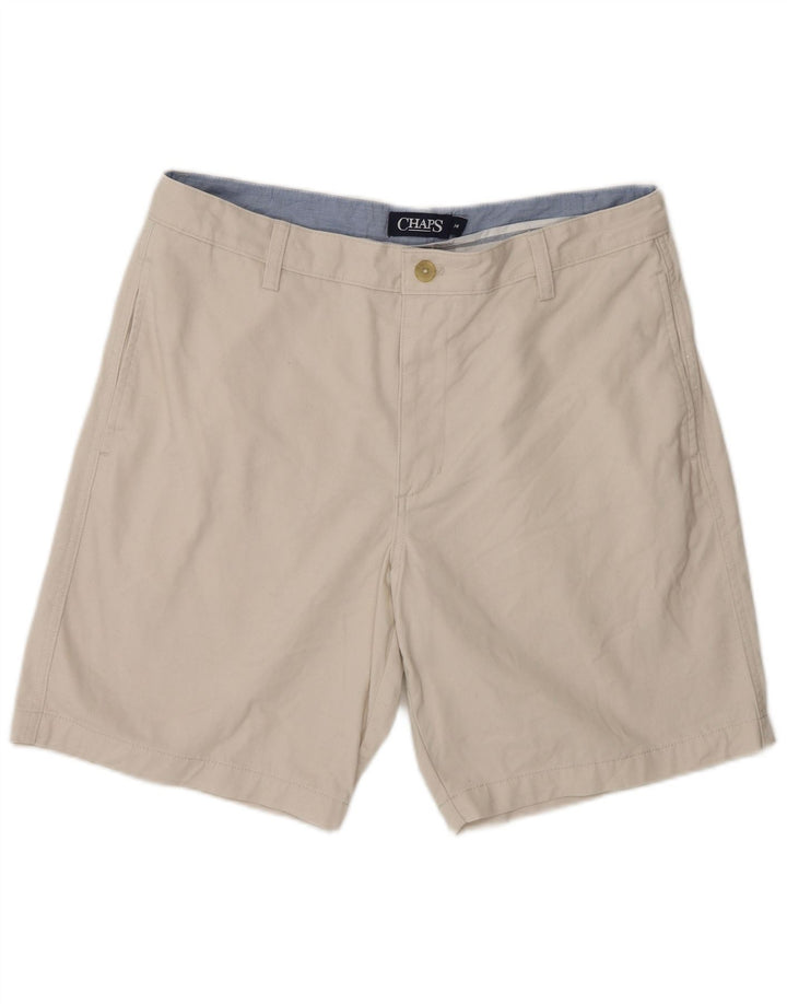 Shorts Chino Masculino Chaps W34 Grande Algodão Bege