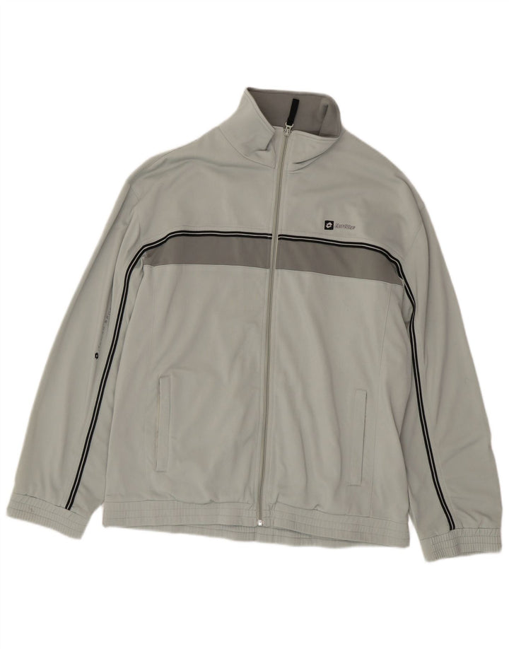 Lotto Mens Treino Top Jacket XL Cinza Colourblock Poliéster