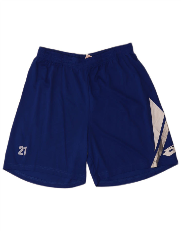 Shorts esportivos gráficos masculinos LOTTO poliéster azul médio