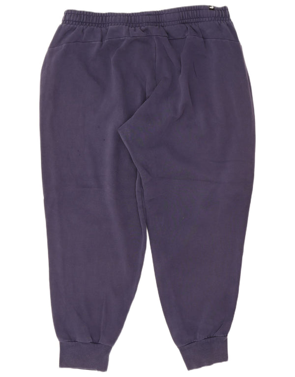 Calça de treino masculina Puma Joggers 2XL algodão azul marinho