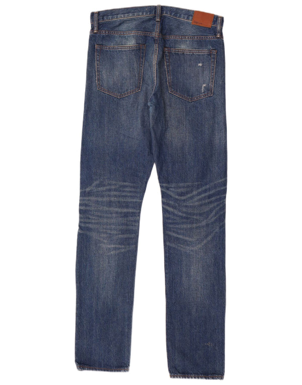 Gap Mens Krooley Distressed Jeans Skinny W30 L32 Azul Algodão