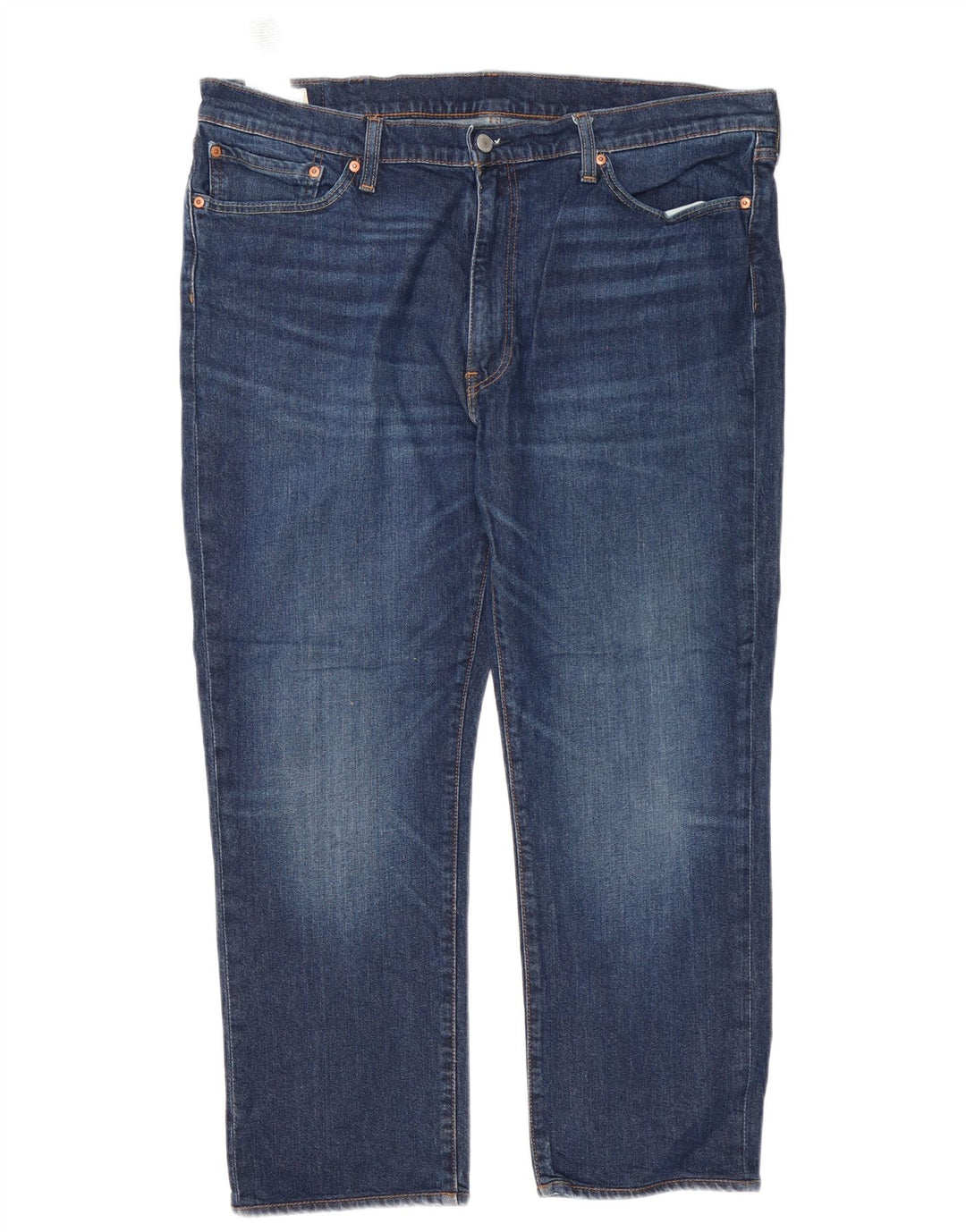 Levi's Masculino 514 Straight Jeans W40 L30 Azul Marinho Algodão