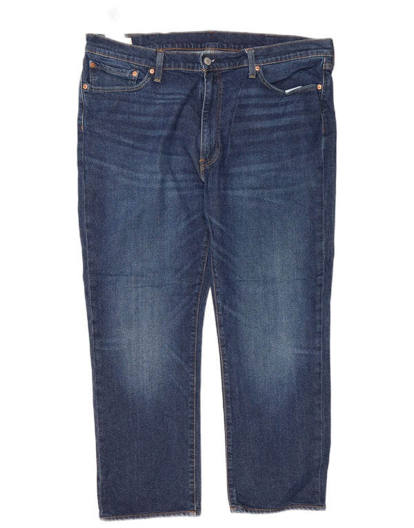 Levi's Masculino 514 Straight Jeans W40 L30 Azul Marinho Algodão