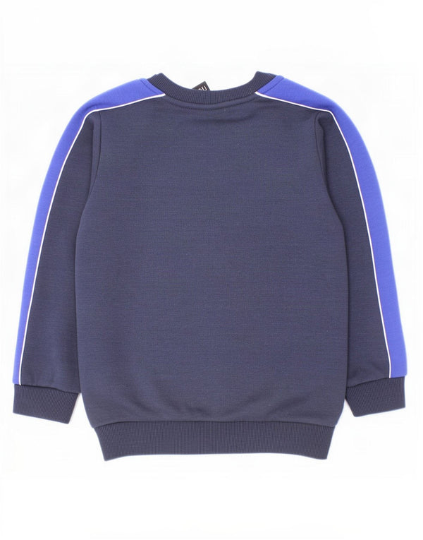 Suéter gráfico Ellesse Boys 5-6 anos azul marinho colorblock