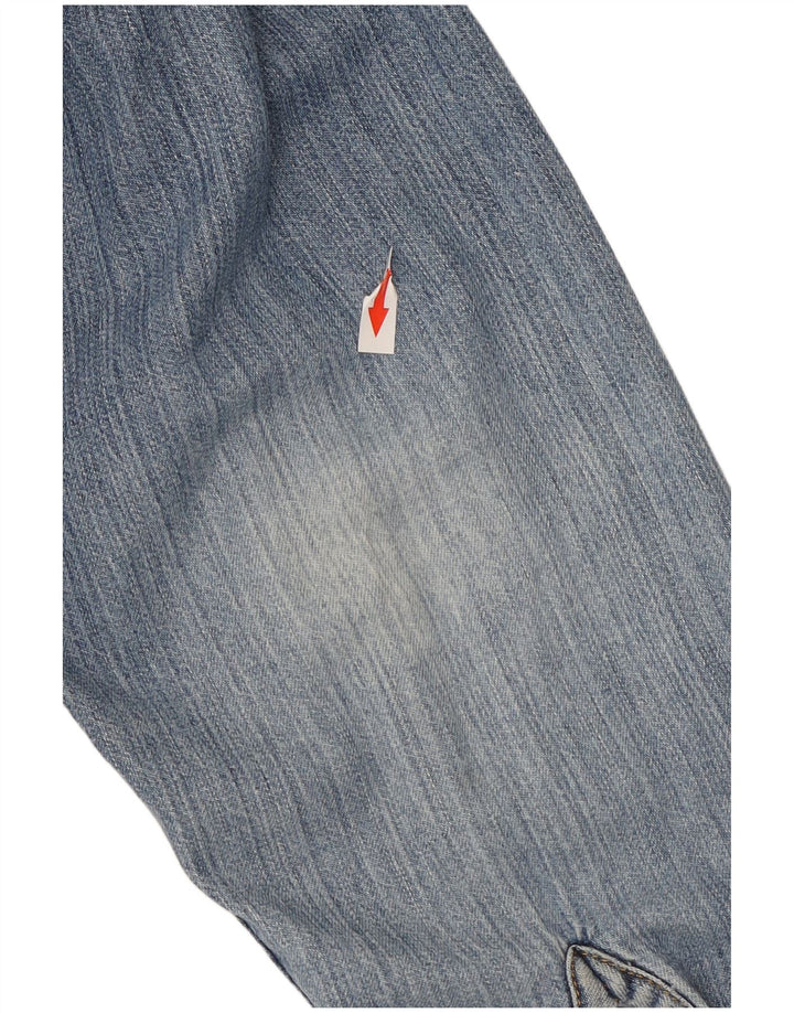 Camisa jeans masculina Lee médio azul nylon