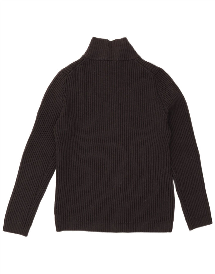 Hugo Boss Suéter Cardigan Masculino XL Lã Preta