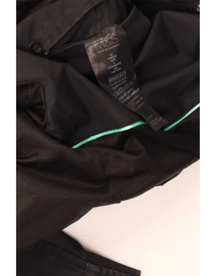 Jaqueta bomber masculina Marks & Spencer Reino Unido 40 grande algodão preto