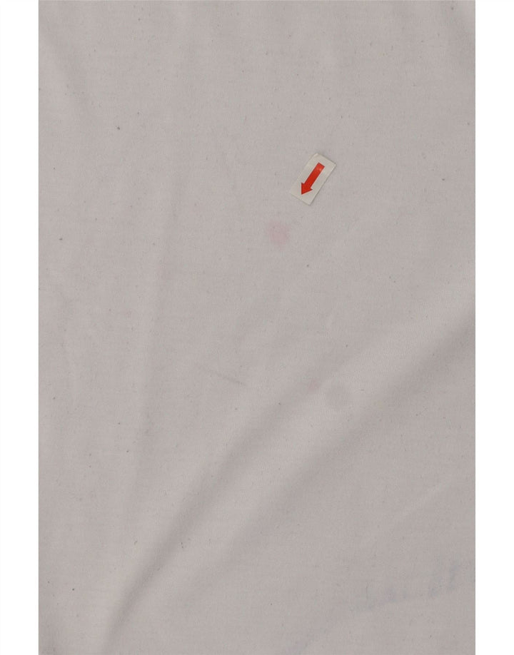 Camiseta gráfica Jordan Boys Top 12-13 anos grande poliéster branco