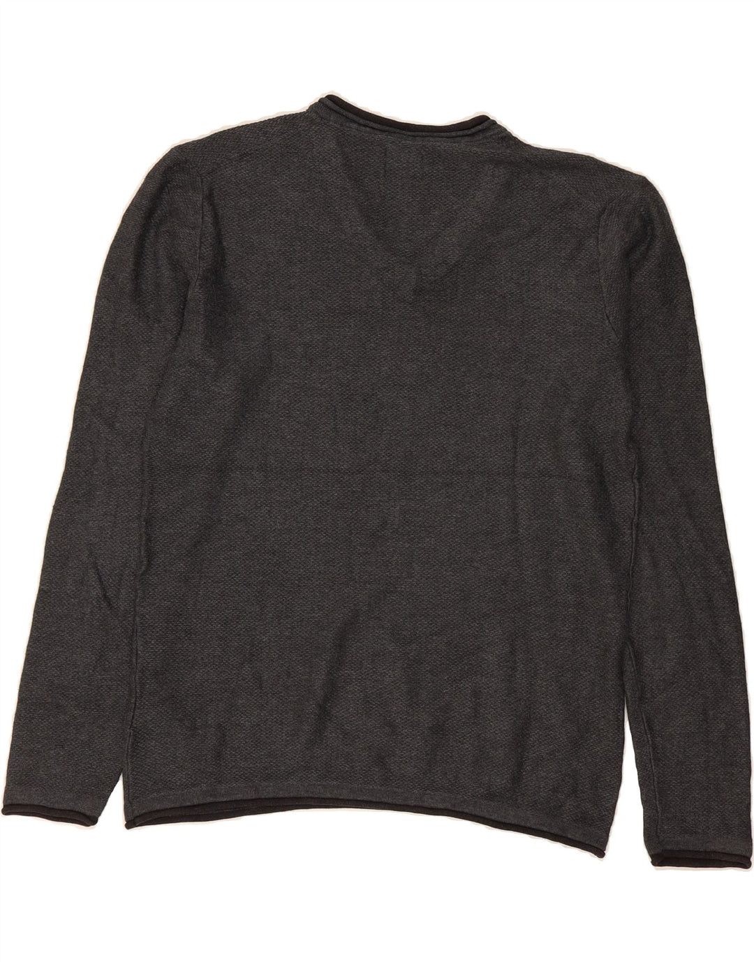GUESS Mens V-Neck Jumper Sweater Small Grey Cotton Vintage Guess and Second-Hand Guess from Messina Hembry 