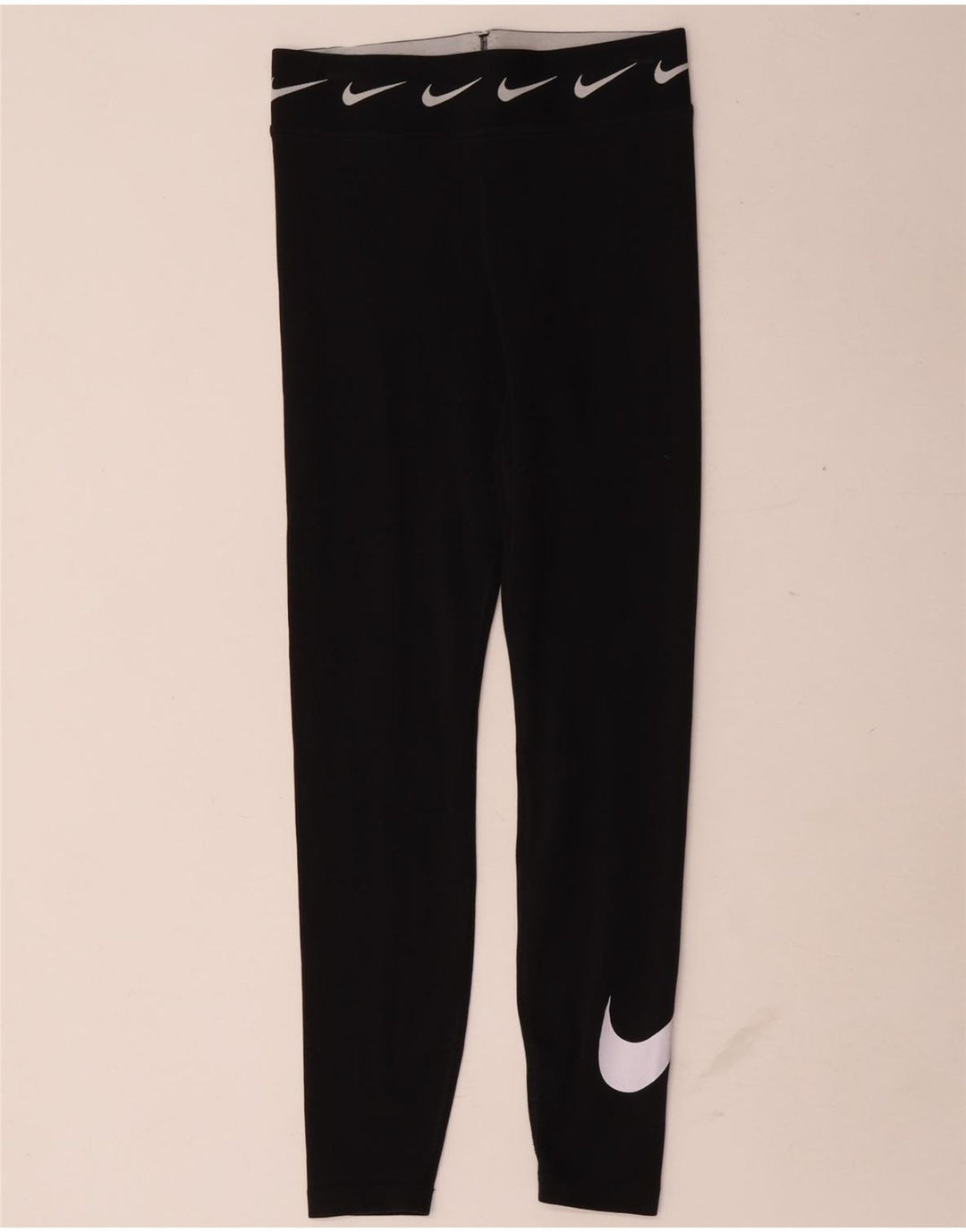 Leggings Nike Femininas Graphic UK 8 Pequenas Algodão Preto