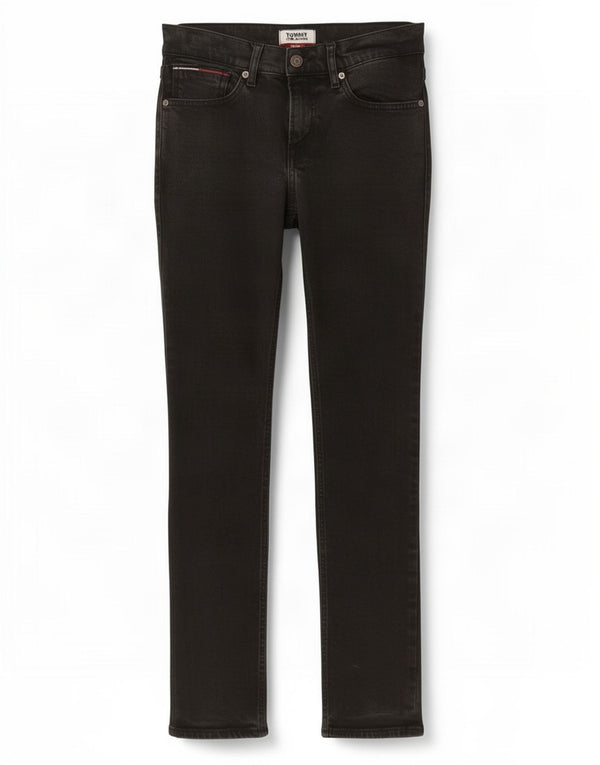 Tommy Hilfiger Jeans Slim Feminino W29 L30 Algodão Preto