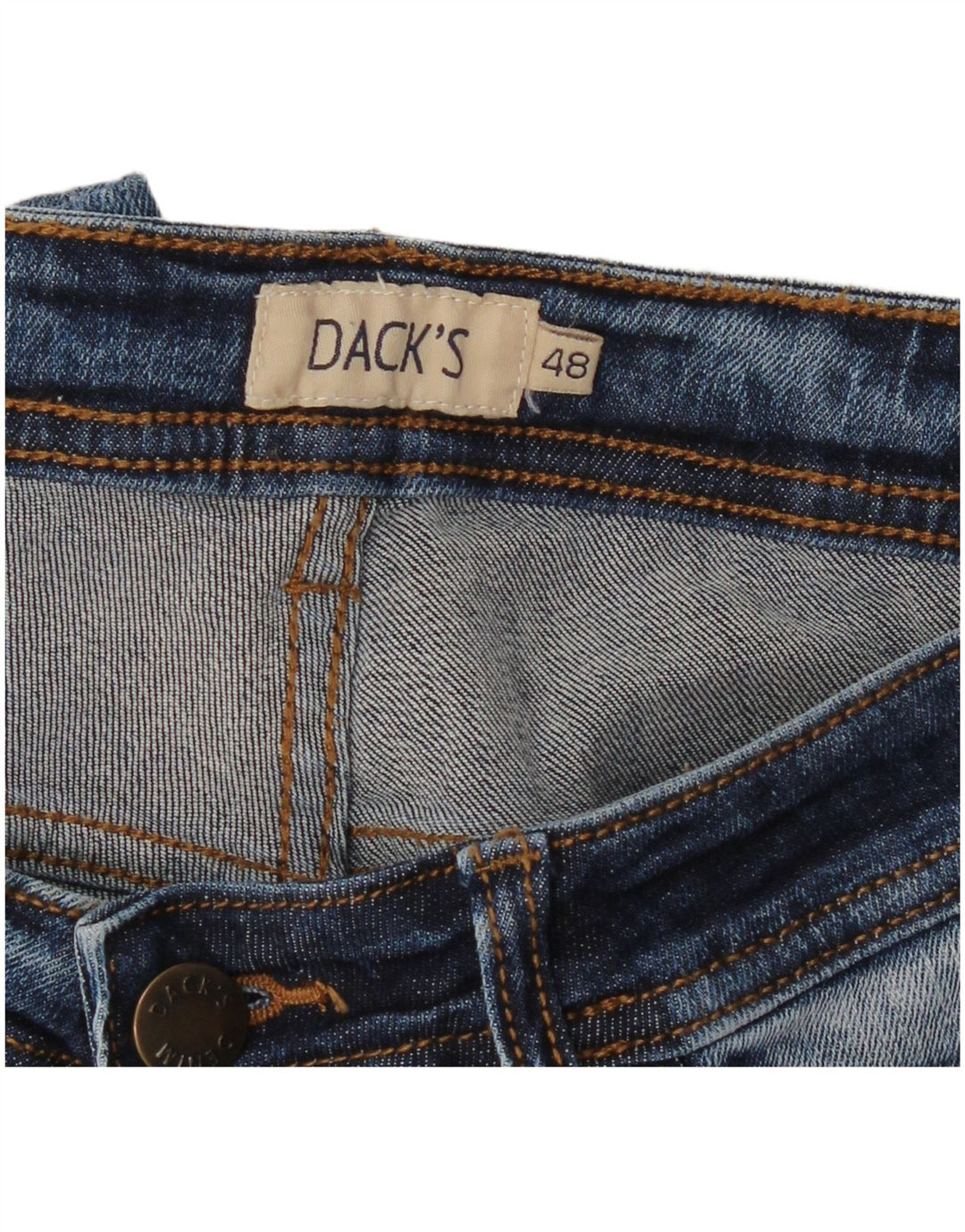 Calça jeans reta masculina DACK'S IT 48 médio W32 L28 azul