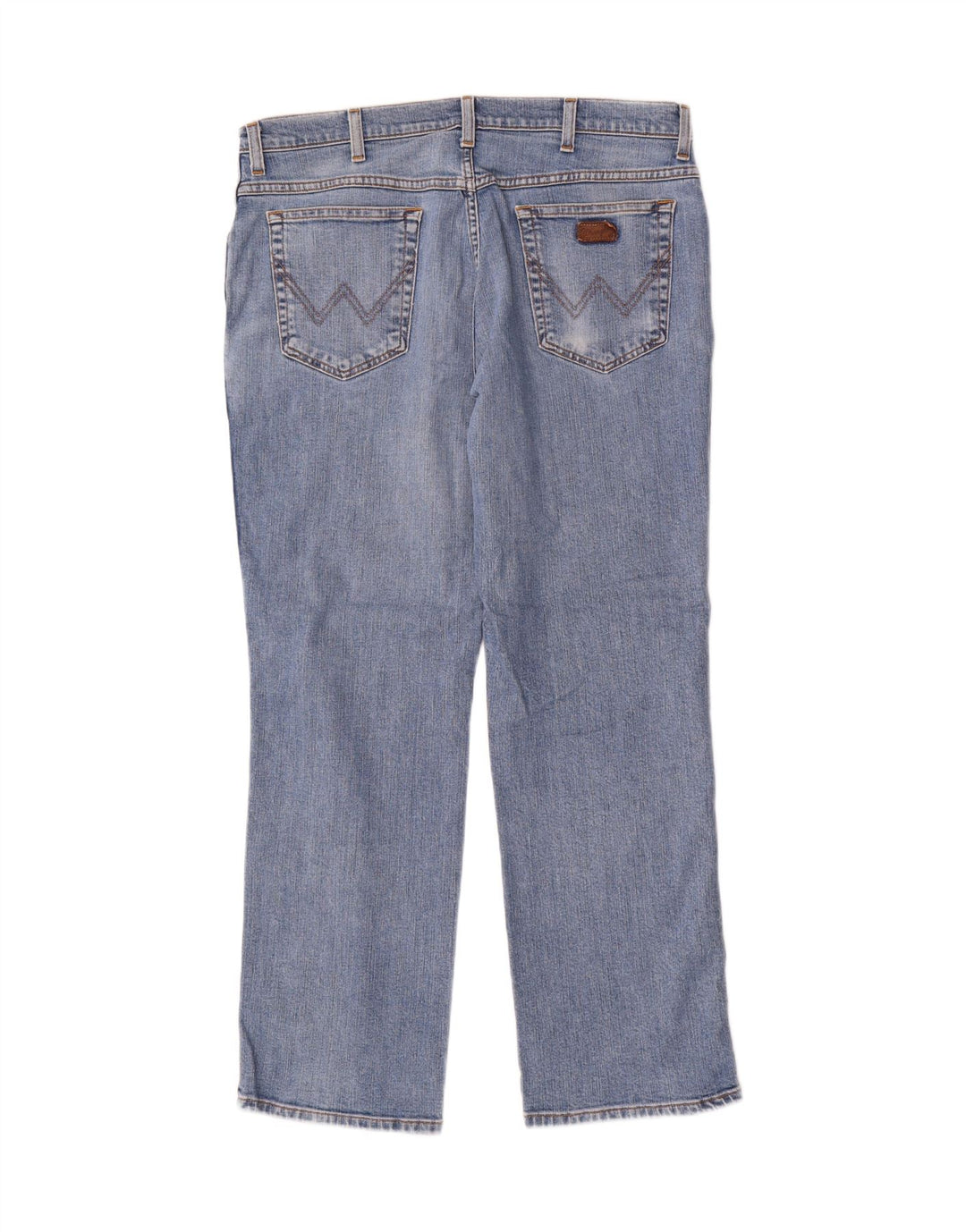 Wrangler Masculino Texas Stretch Straight Jeans W36 L30 Azul Algodão