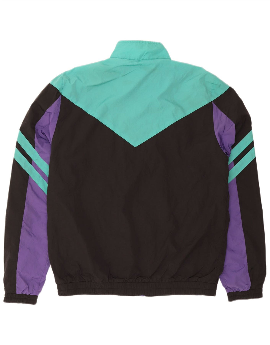 Superdry Mens Graphic Tracksuit Top Jaqueta XL Preto Colourblock Poliéster