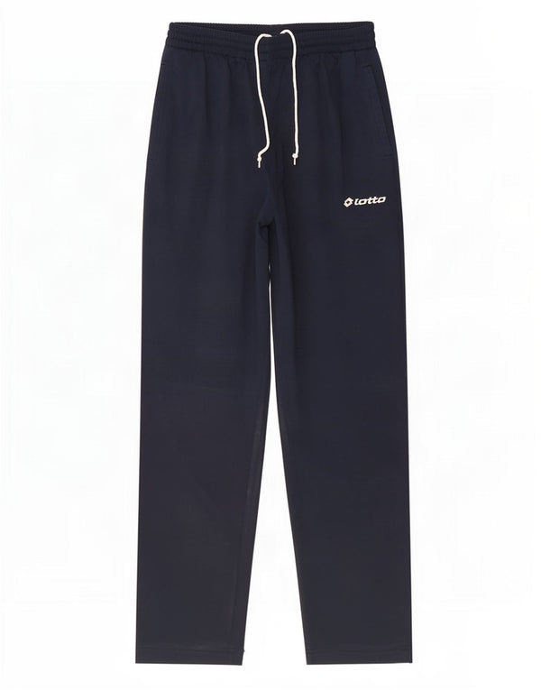Calça de treino masculina Lotto UK 40/42 grande poliéster azul marinho