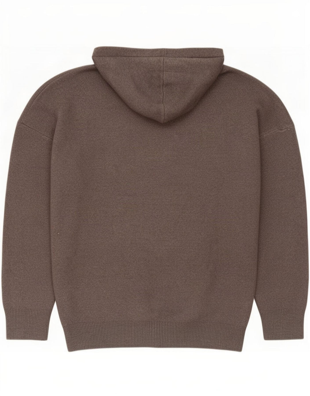 Zara Suéter masculino com capuz e viscose cinza médio