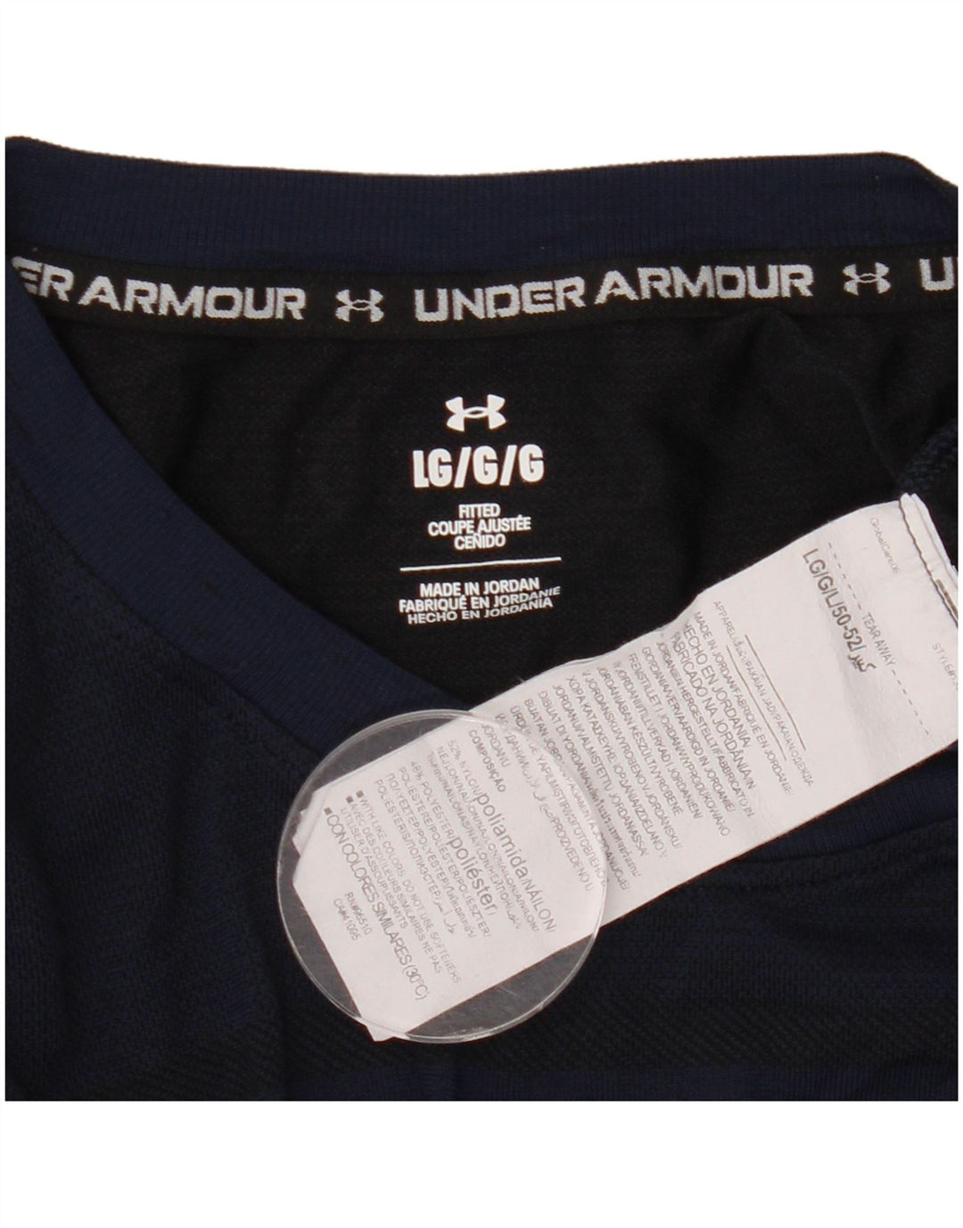 Camiseta masculina Under Armour grande nylon azul marinho