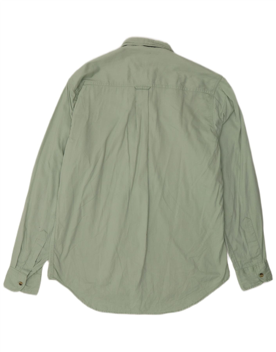 GREEN LEAVES Camisa masculina de algodão verde médio