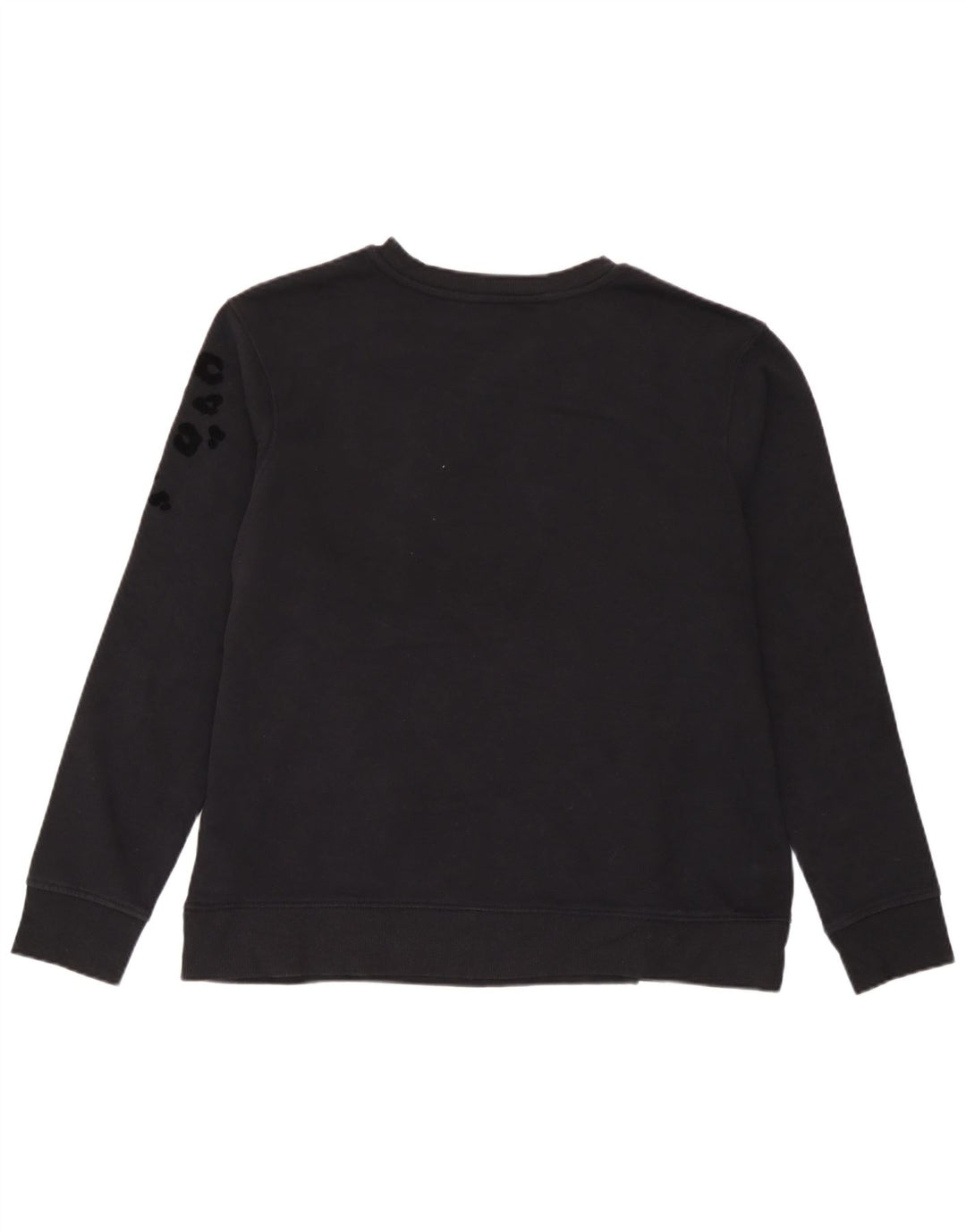 Suéter feminino Marks & Spencer UK 14 médio preto com estampa animal
