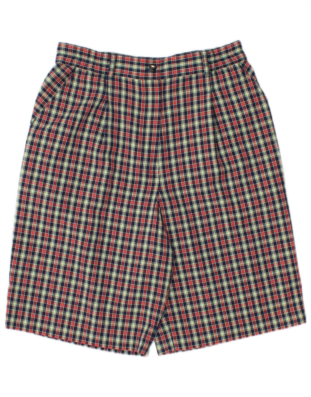 Alice Collins Shorts Chino Feminino Reino Unido 12 Médio W30 Xadrez Multicolorido