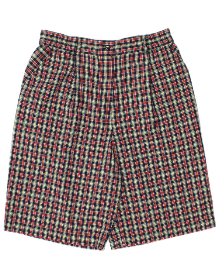 Alice Collins Shorts Chino Feminino Reino Unido 12 Médio W30 Xadrez Multicolorido