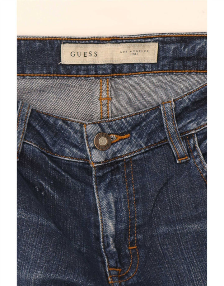 Guess Mens Jeans Slim Distressed W27 L28 Azul