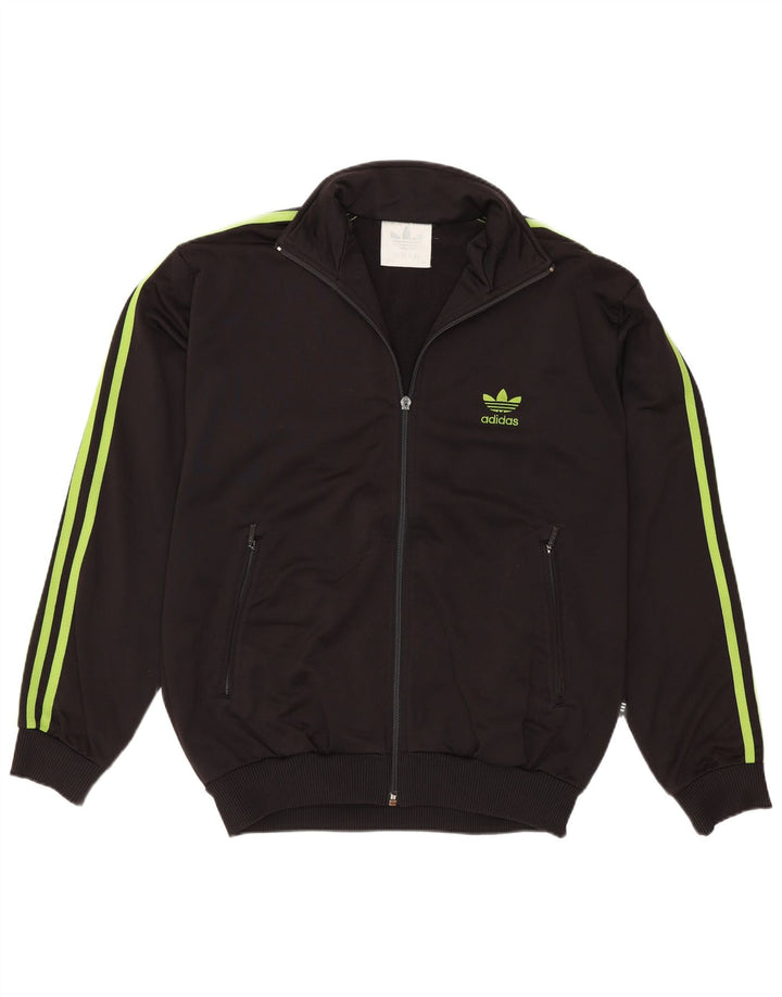 Casaco de treino Adidas Boys 14-15 anos preto poliéster
