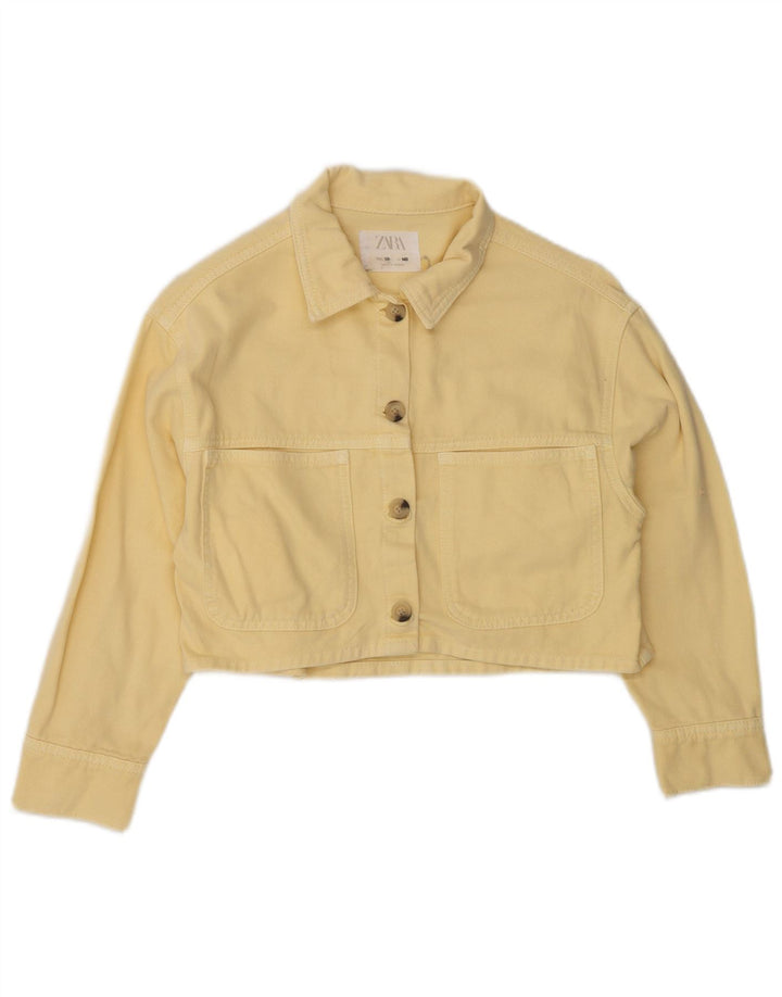 Jaqueta bomber Zara Girls Crop 9-10 anos amarela