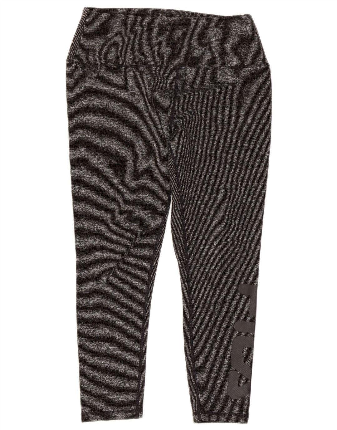 Leggings capri femininas FILA UK 10 poliéster listrado cinza pequeno